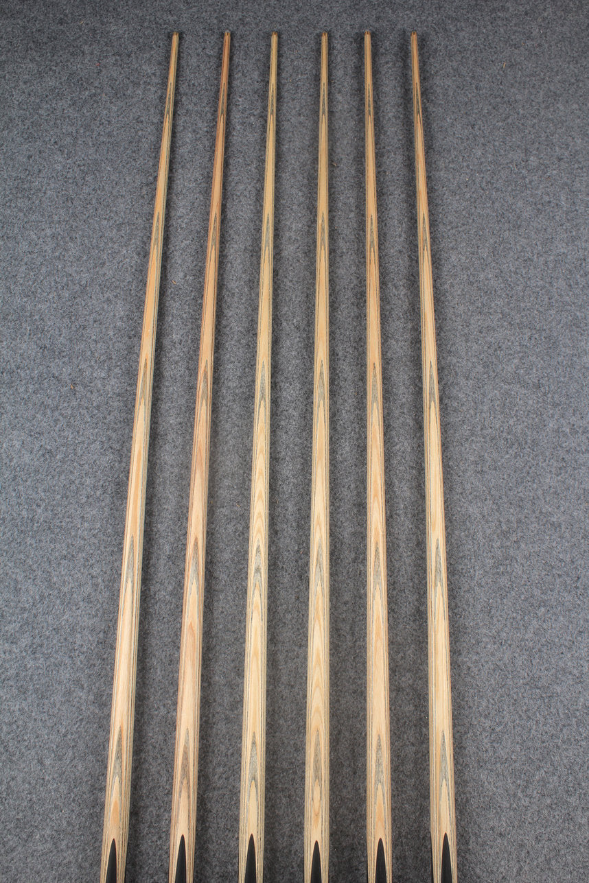 CHEVRONS+ 1 piece ash english pool cue  #7963- #7968