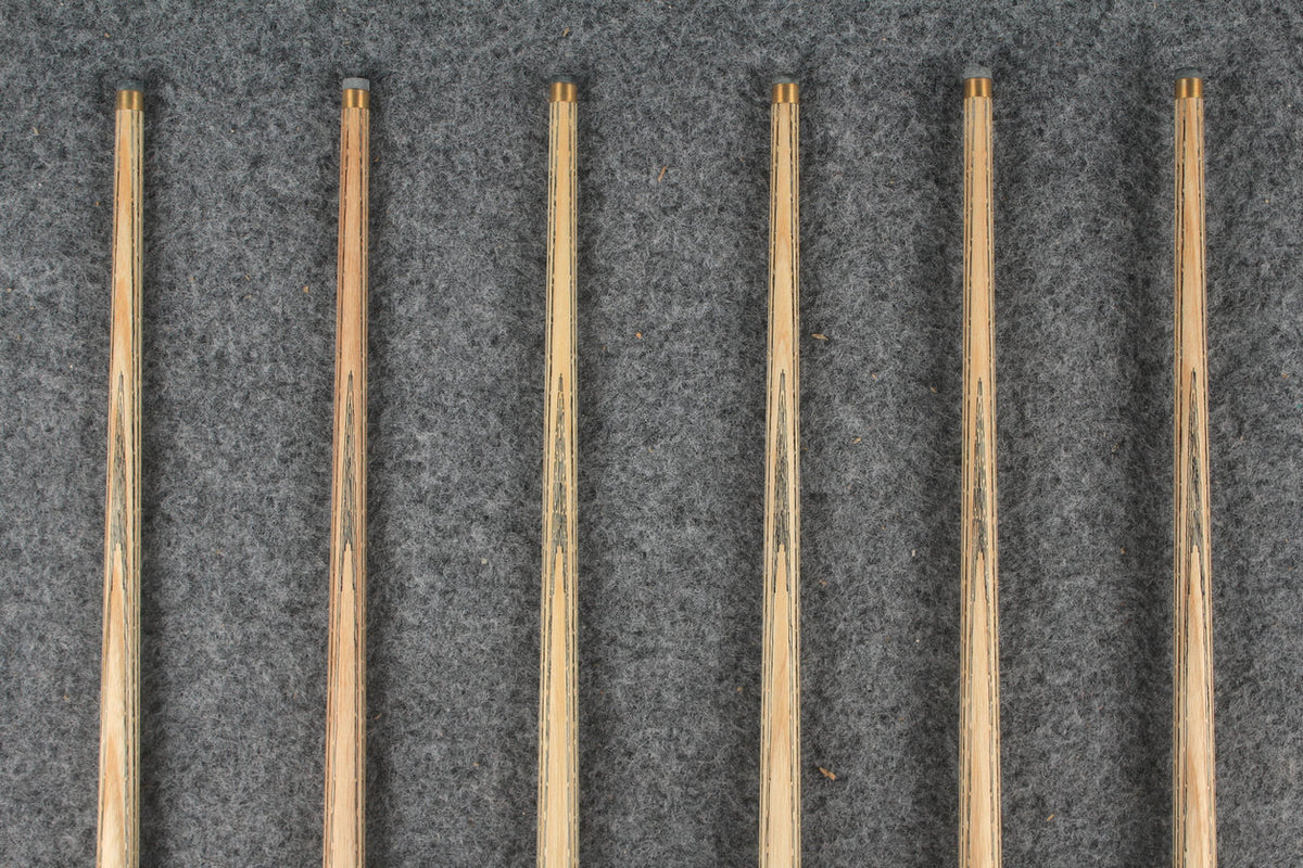 CHEVRONS+ 1 piece ash english pool cue  #7963- #7968