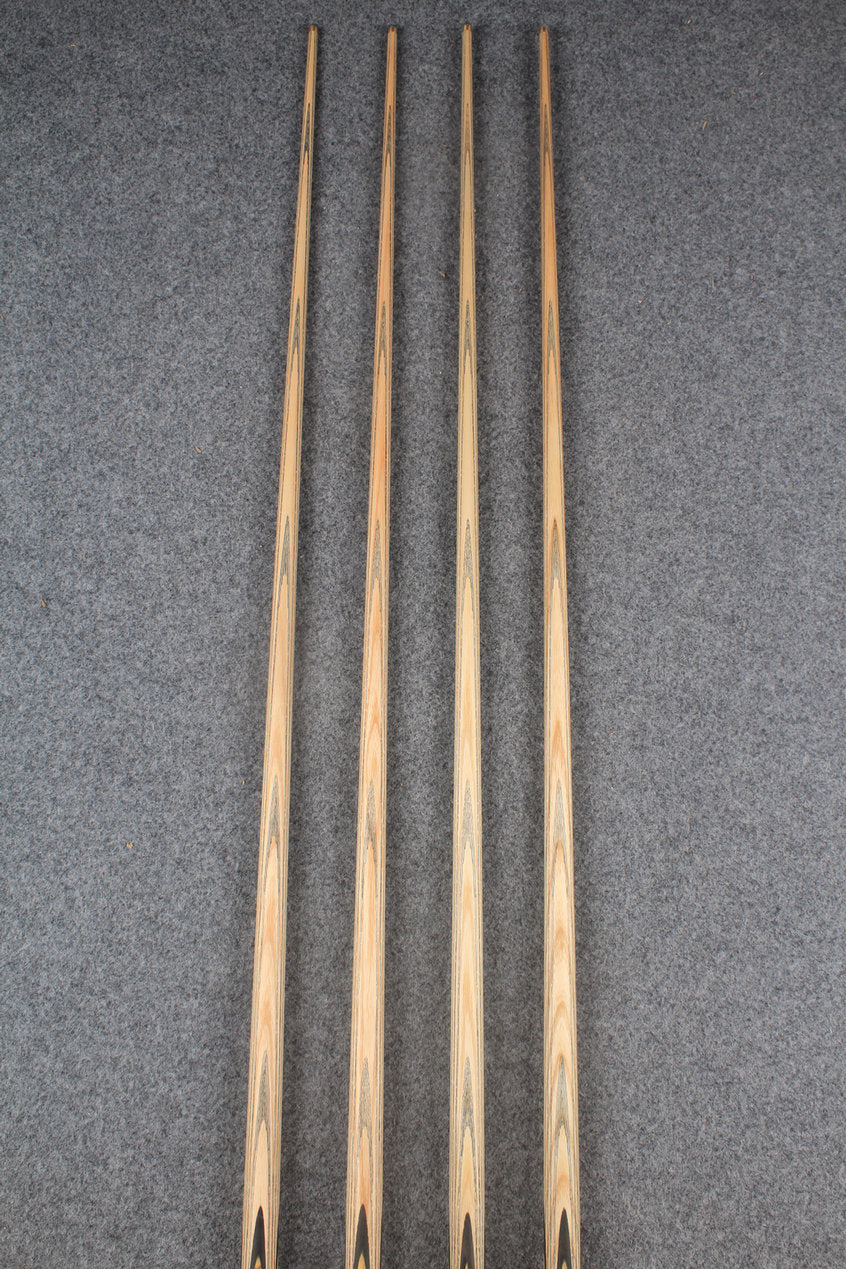 CHEVRONS+ 1 piece ash english pool cue  #7969- #7972