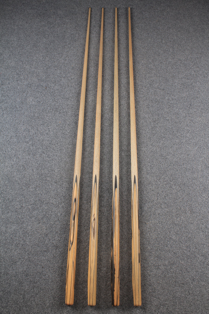 CHEVRONS+ 1 piece ash english pool cue  #7969- #7972