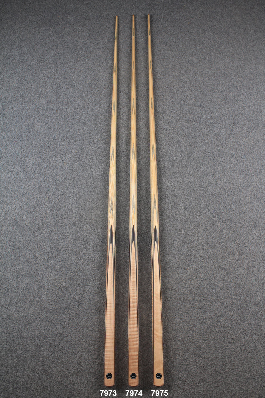 CHEVRONS+ 1 piece ash english pool cue  #7973- #7975