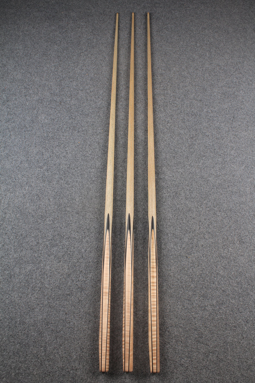 CHEVRONS+ 1 piece ash english pool cue  #7973- #7975