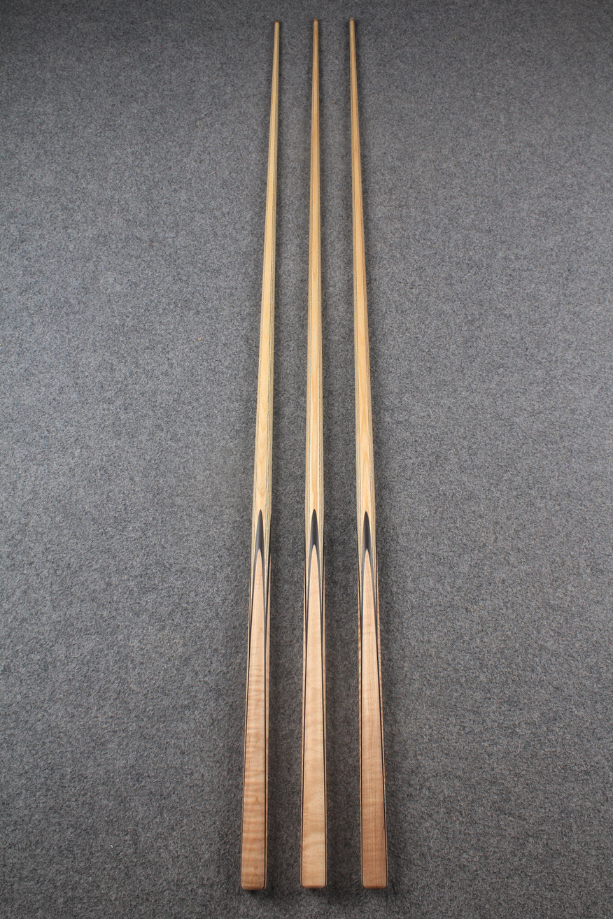 CHEVRONS+ 1 piece ash english pool cue  #7973- #7975