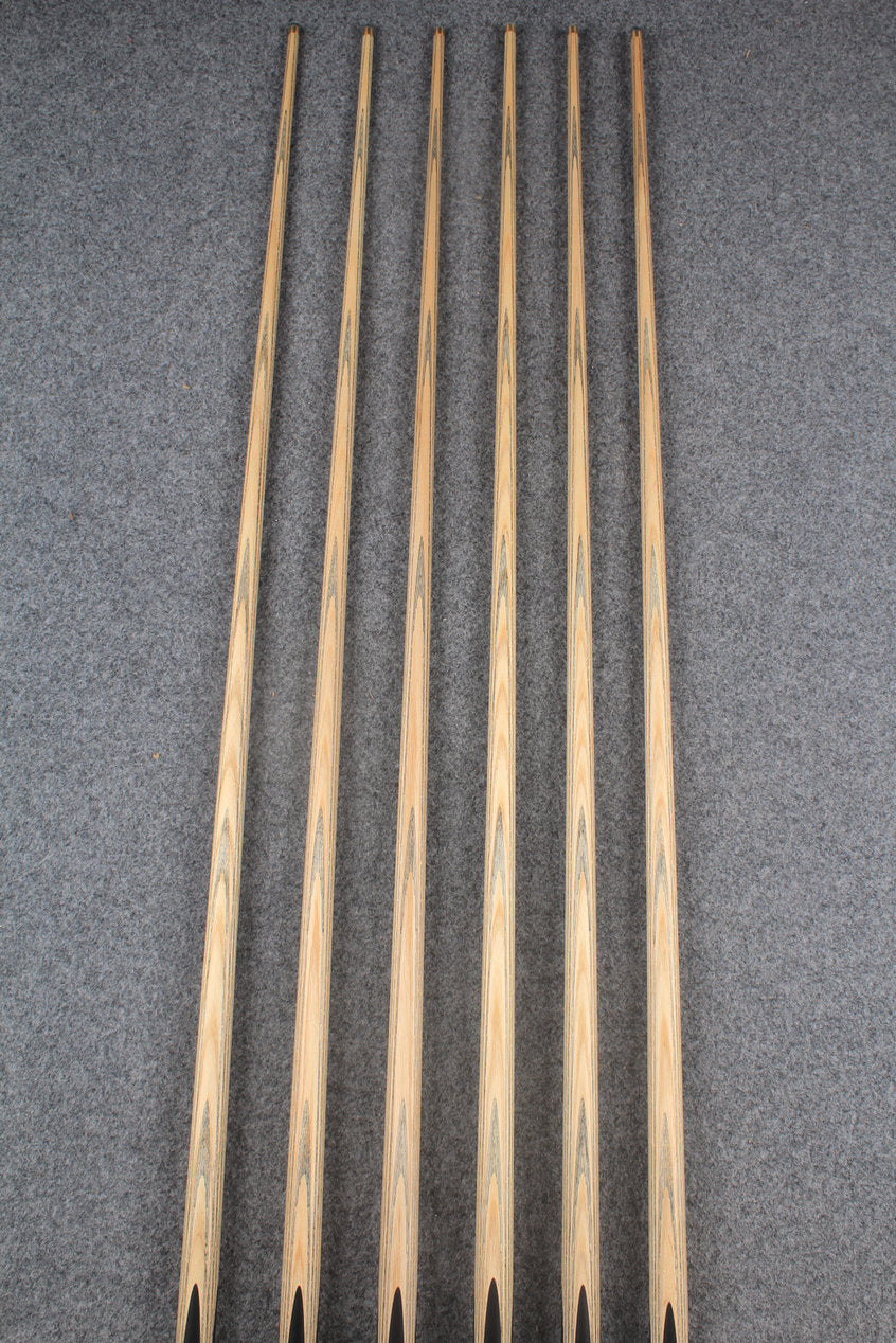 CHEVRONS+ 1 piece ash snooker cue  #7978- #7983