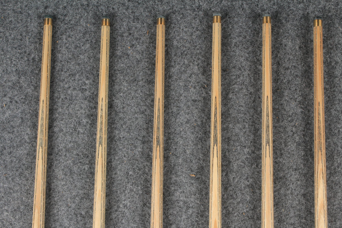 CHEVRONS+ 1 piece ash snooker cue  #7978- #7983
