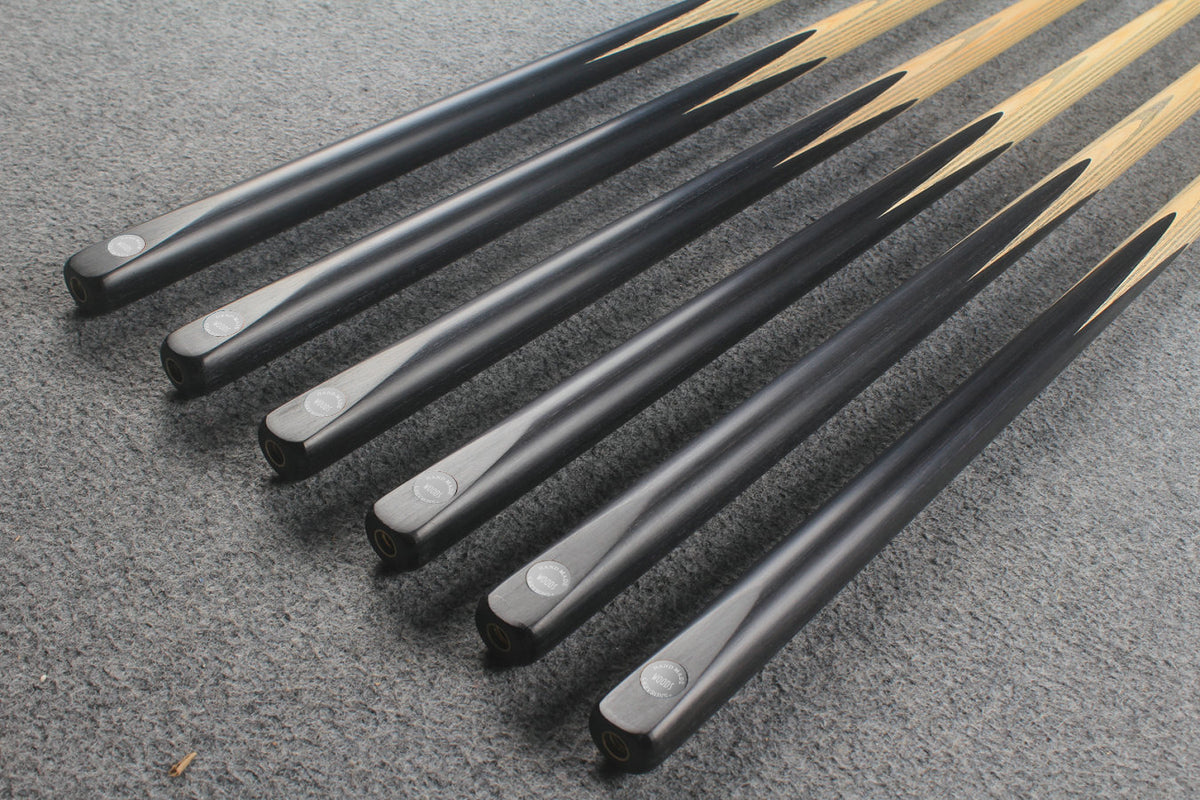 CHEVRONS+ 1 piece ash snooker cue  #7978- #7983