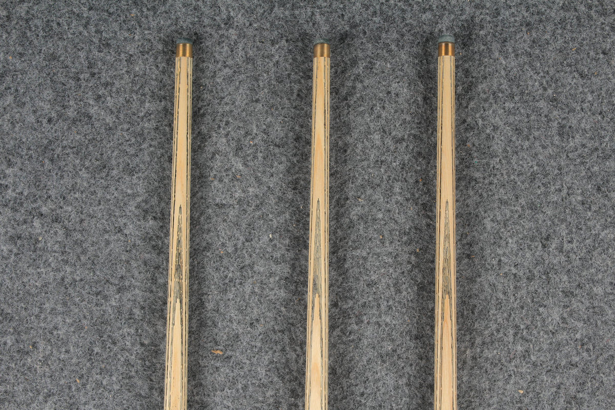 CHEVRONS+ 1 piece ash snooker cue  #7988- #7990
