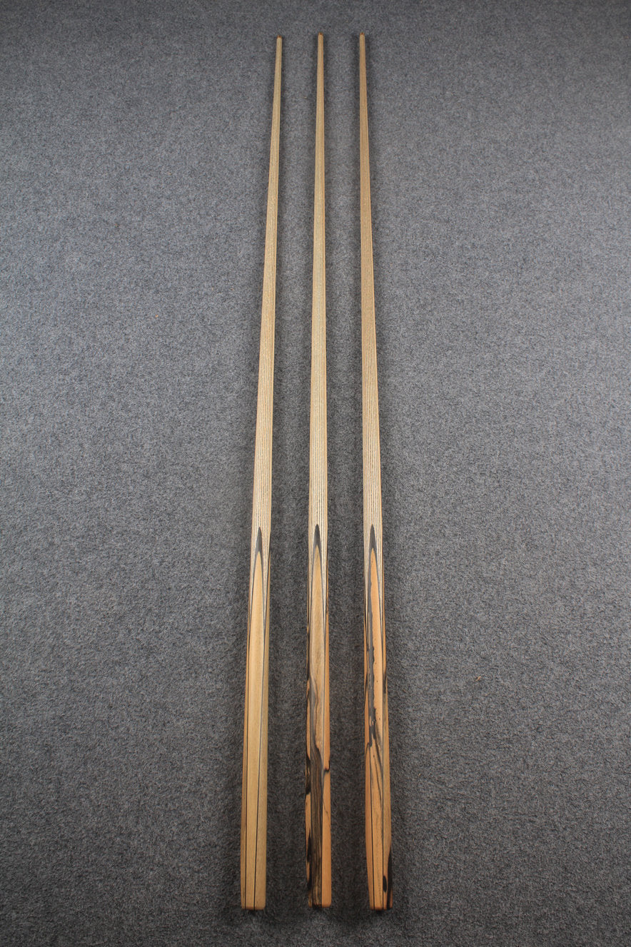 CHEVRONS+ 1 piece ash snooker cue  #7988- #7990