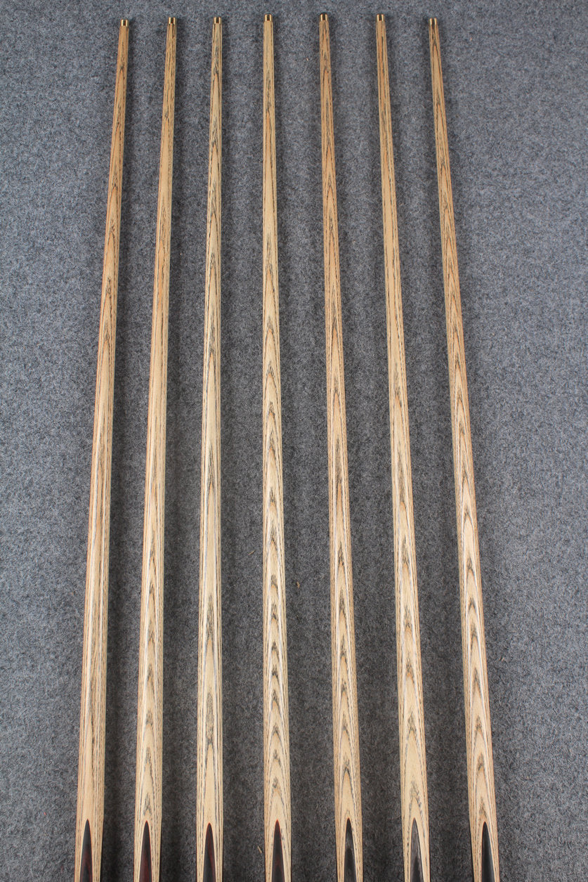 1 piece ash 42''  snooker cue  #8195 - #8201 WOODS CUES