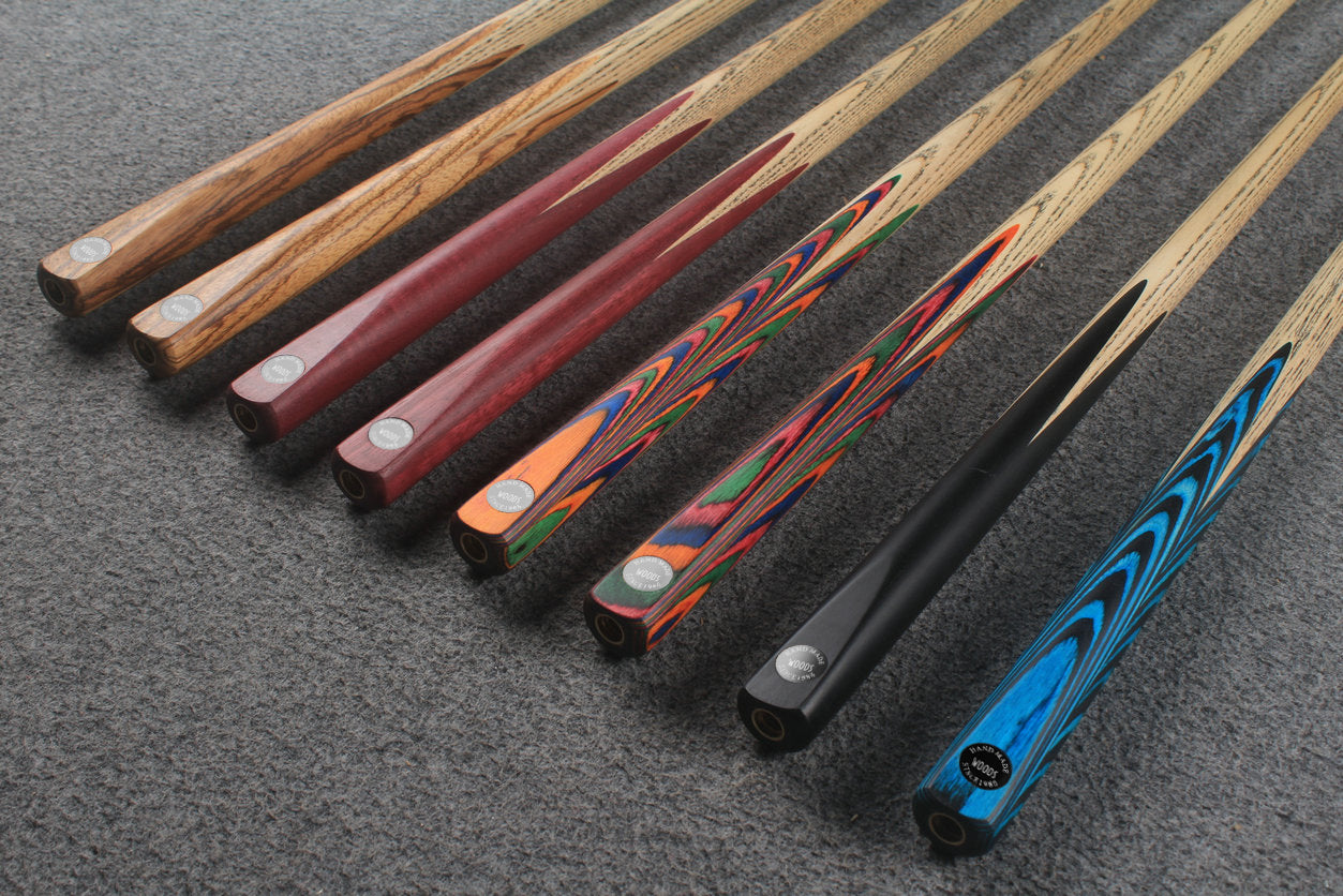 1 piece ash 42''  snooker cue  #8202 - #8209 WOODS CUES