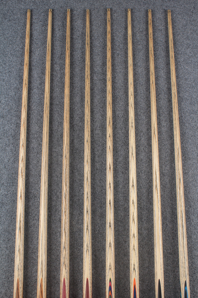 1 piece ash 42''  snooker cue  #8202 - #8209 WOODS CUES