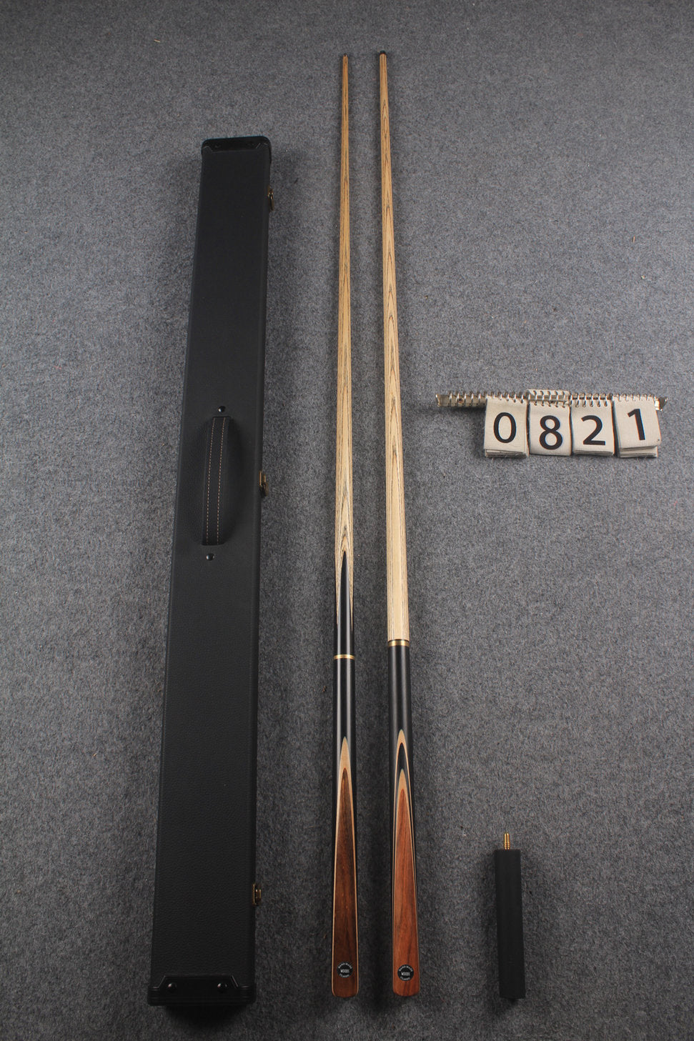 3/4 ASH english pool cue + break cue + case # 821
