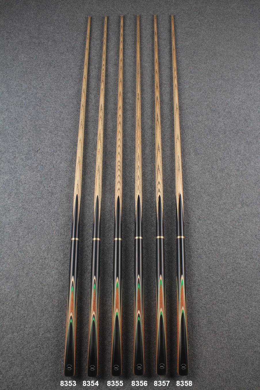 3/4 ash 55''  snooker cue  #8353 - #8358