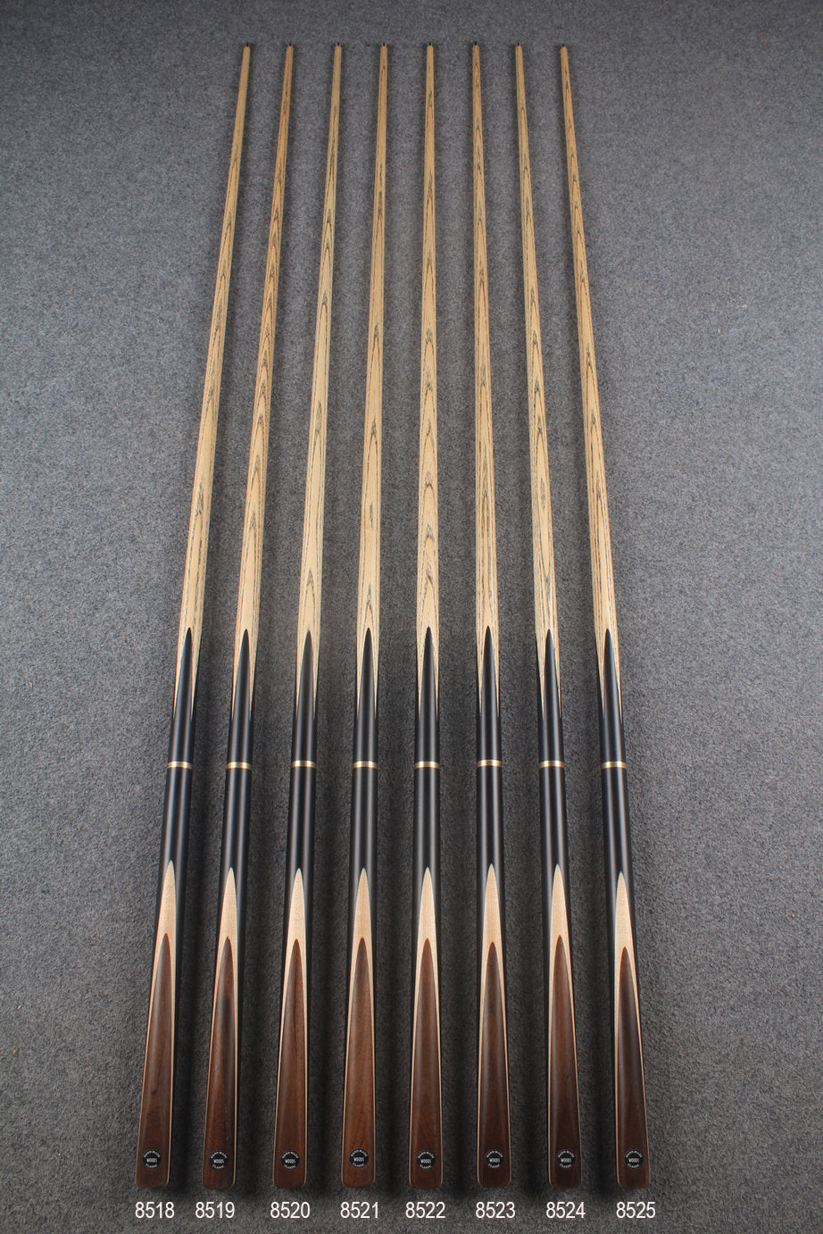 3/4 ash snooker cue  #8518 - #8525