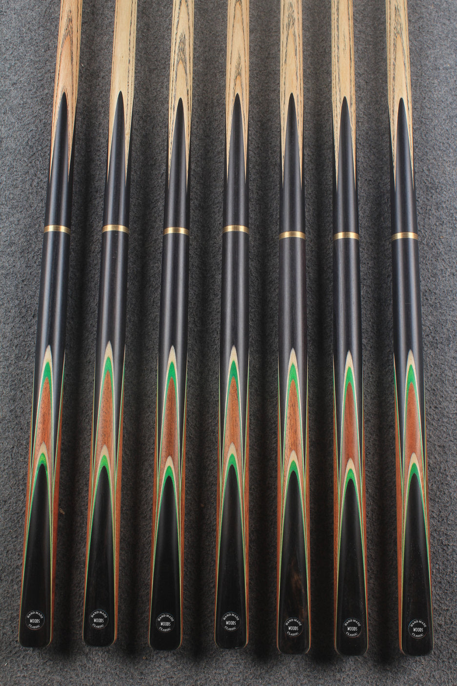 3/4 ash chinese 8 ball pool cue  #8566 - #8572 WOODS CUES