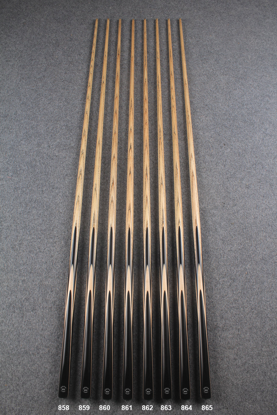 1 piece ash 54''  junior cue  #858 - #865