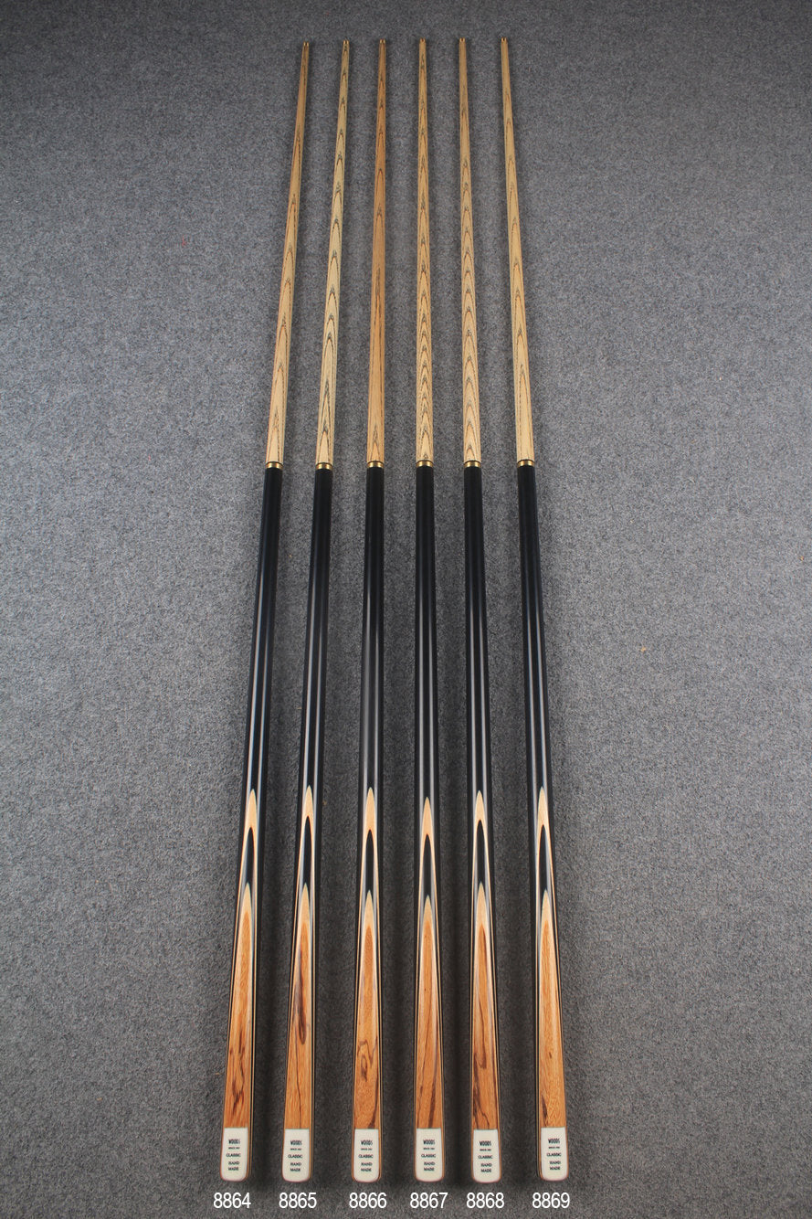 1/2 ash snooker cue  #8864- #8869 WOODS CUES