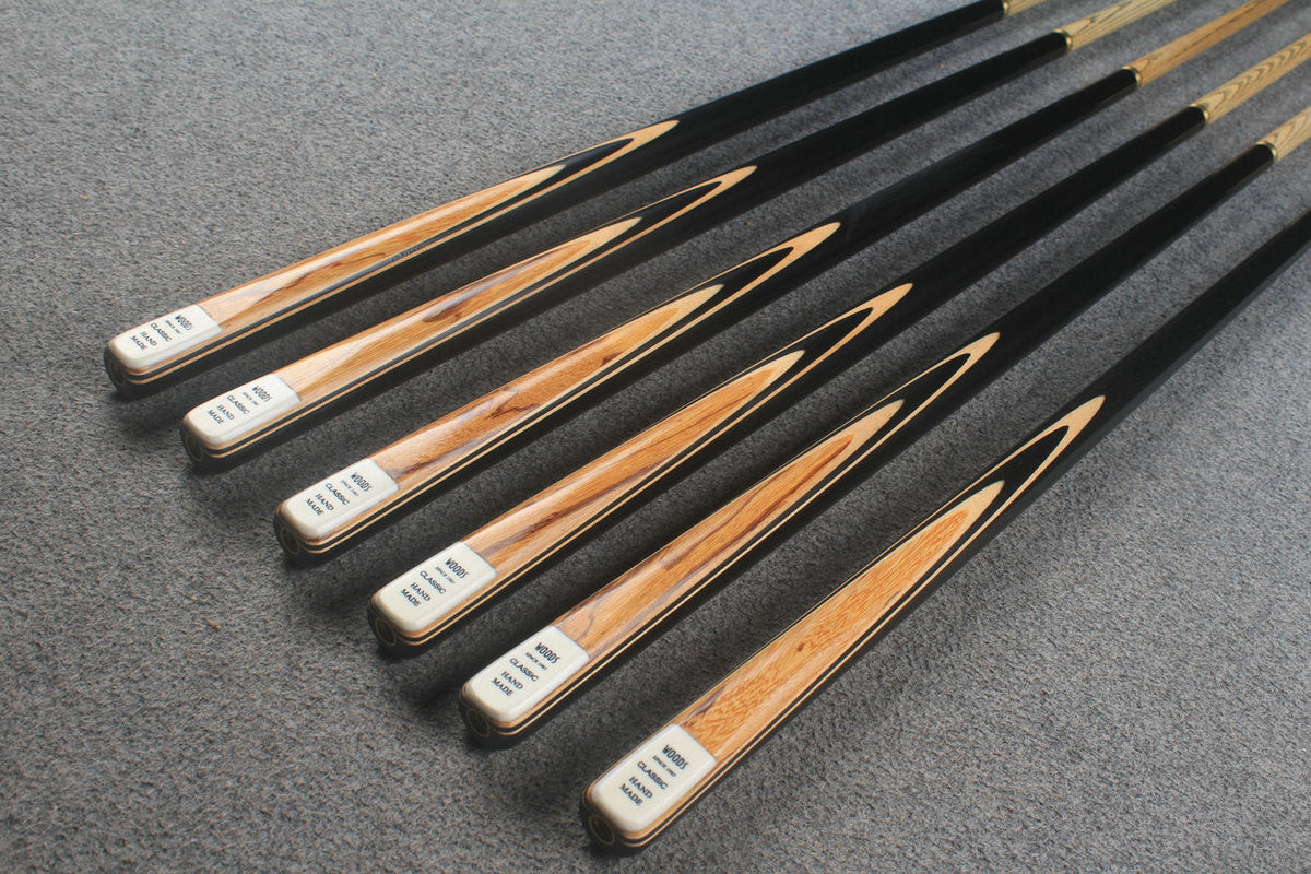 1/2 ash snooker cue  #8864- #8869 WOODS CUES