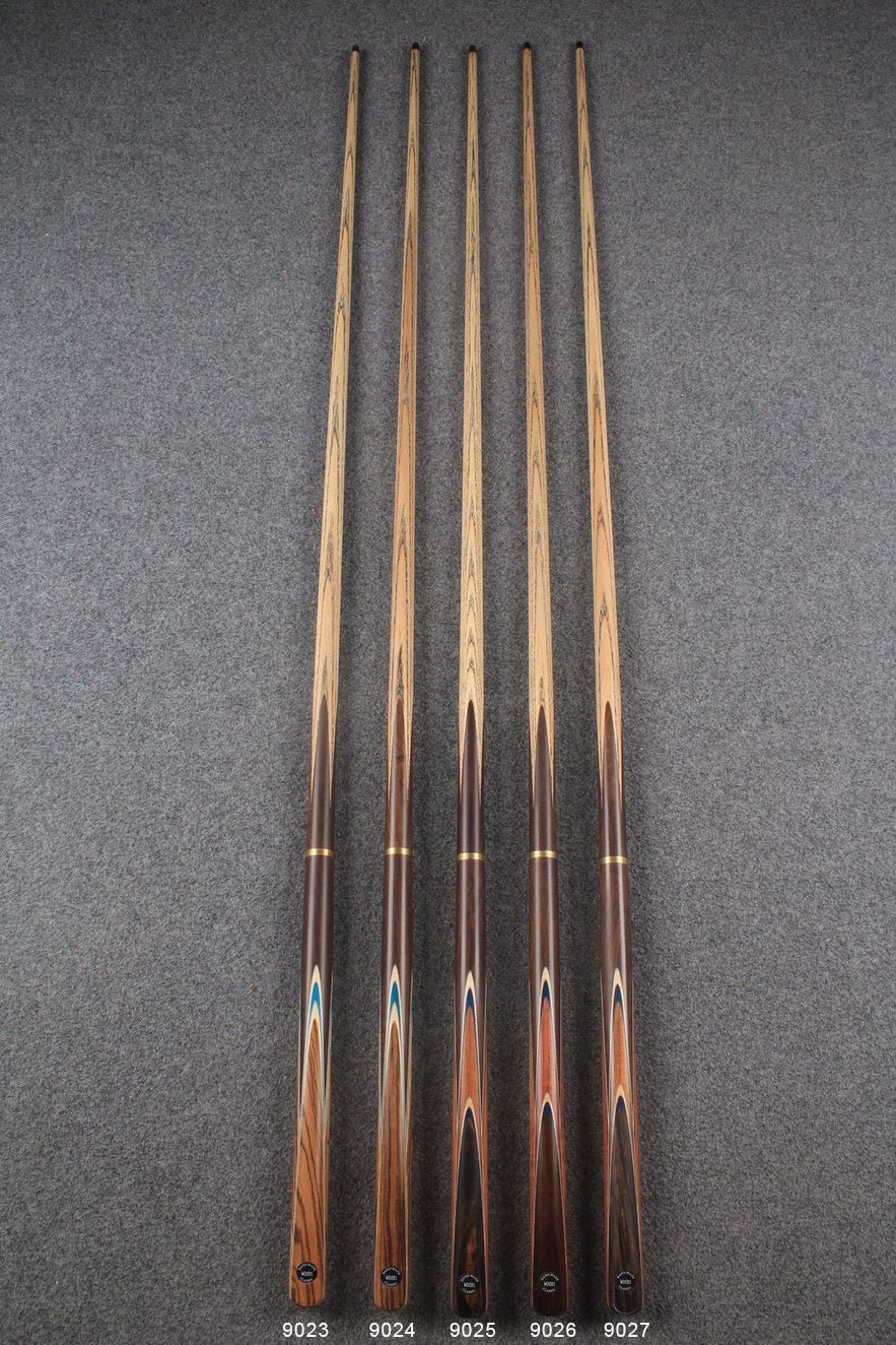 3/4 ash chinese 8 ball pool cue  #9023 - #9027 WOODS CUES
