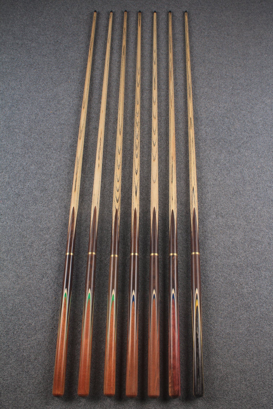 3/4 ash chinese 8 ball pool cue  #9028 - #9034 WOODS CUES