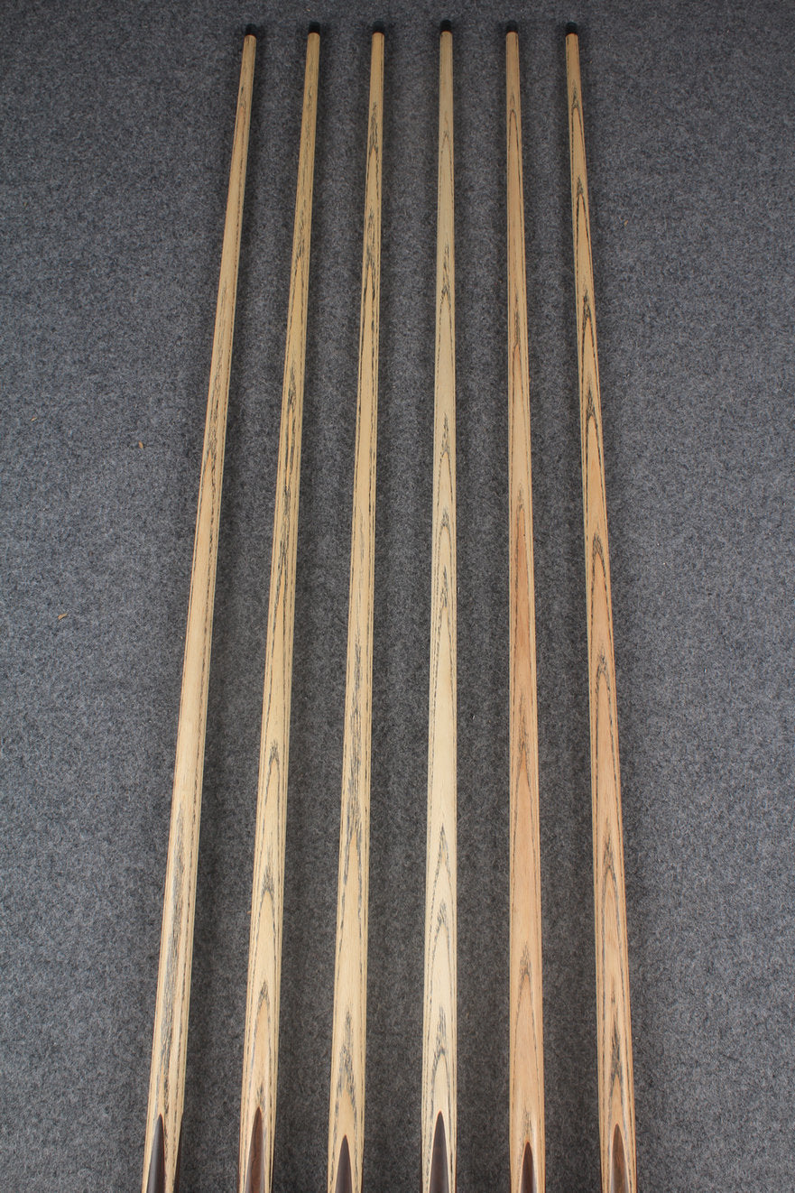 3/4 ash chinese 8 ball pool cue  #9035 - #9040 WOODS CUES