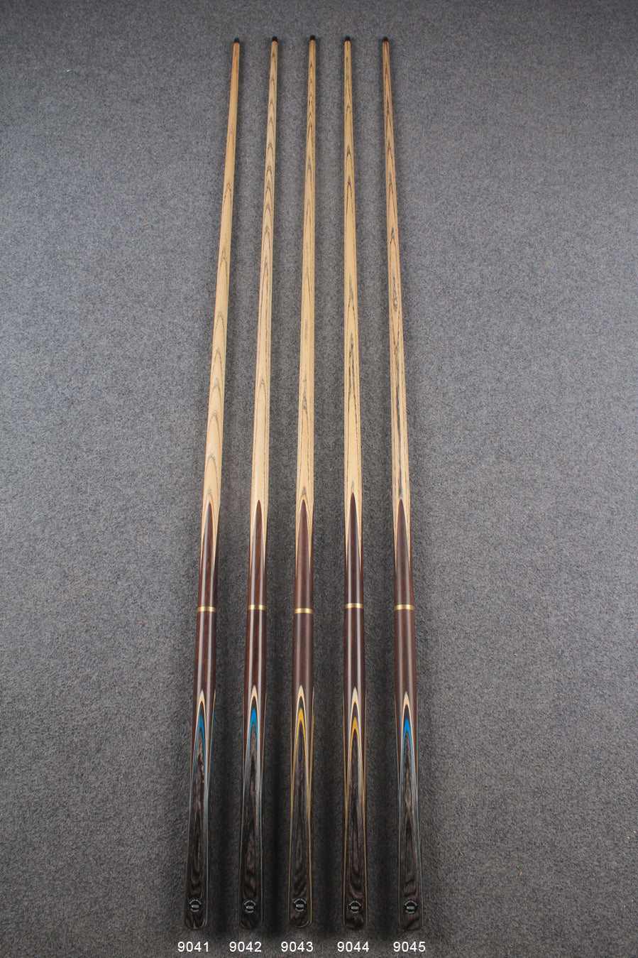 3/4 ash chinese 8 ball pool cue  #9041 - #9045 WOODS CUES