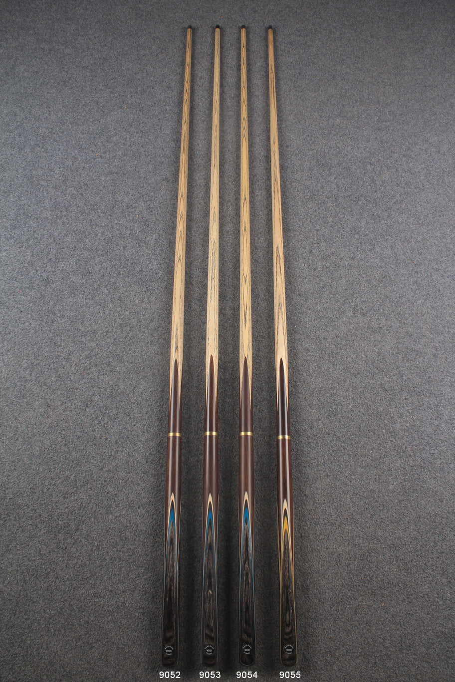 3/4 ash chinese 8 ball pool cue  #9052 - #9055 WOODS CUES