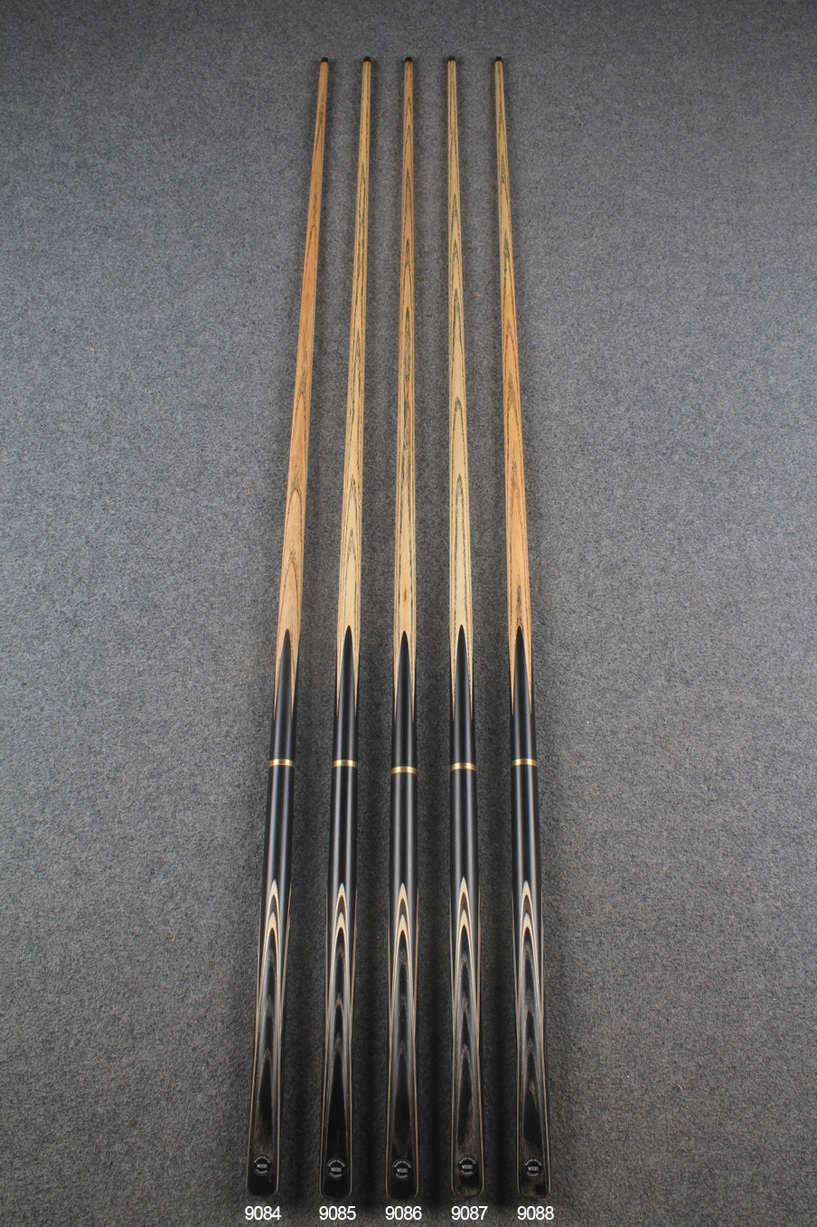 3/4 ash chinese 8 ball pool cue  #9084 - #9088 WOODS CUES