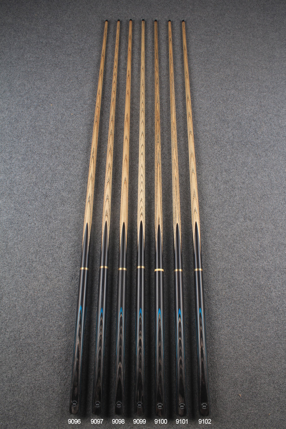 3/4 ash chinese 8 ball pool cue  #9096 - #9102 WOODS CUES