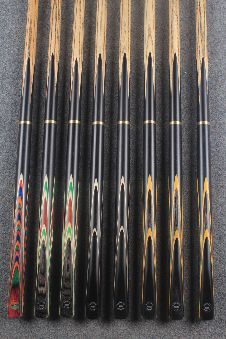 3/4 ash chinese 8 ball pool cue  #9106 - #9113 WOODS CUES