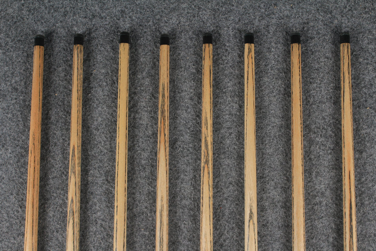 3/4 ash chinese 8 ball pool cue  #9106 - #9113 WOODS CUES