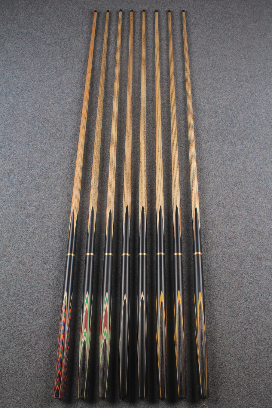 3/4 ash chinese 8 ball pool cue  #9106 - #9113 WOODS CUES