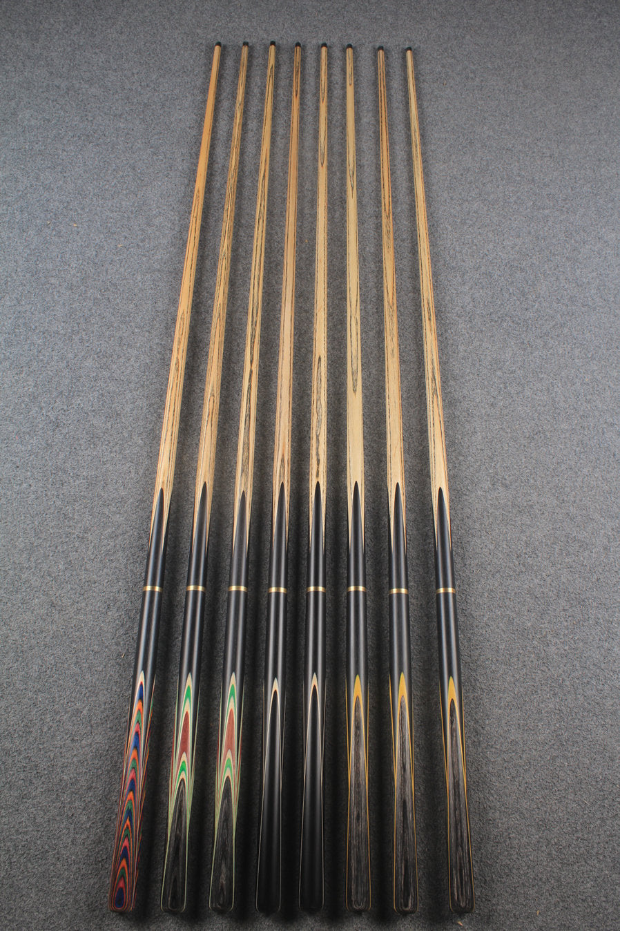 3/4 ash chinese 8 ball pool cue  #9106 - #9113 WOODS CUES