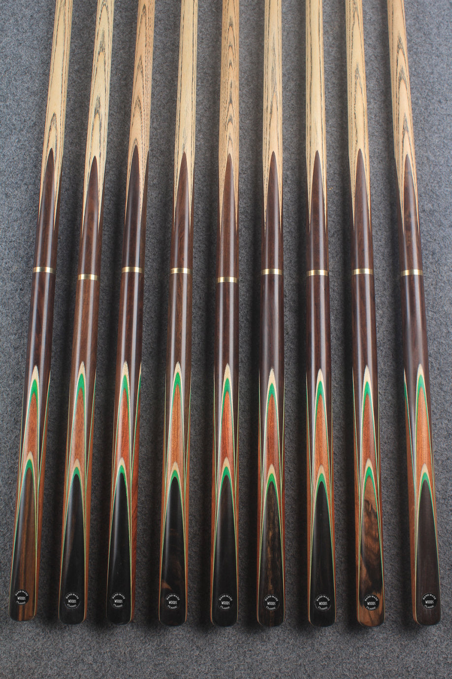 3/4 ash english pool cue  #9798 - #9806