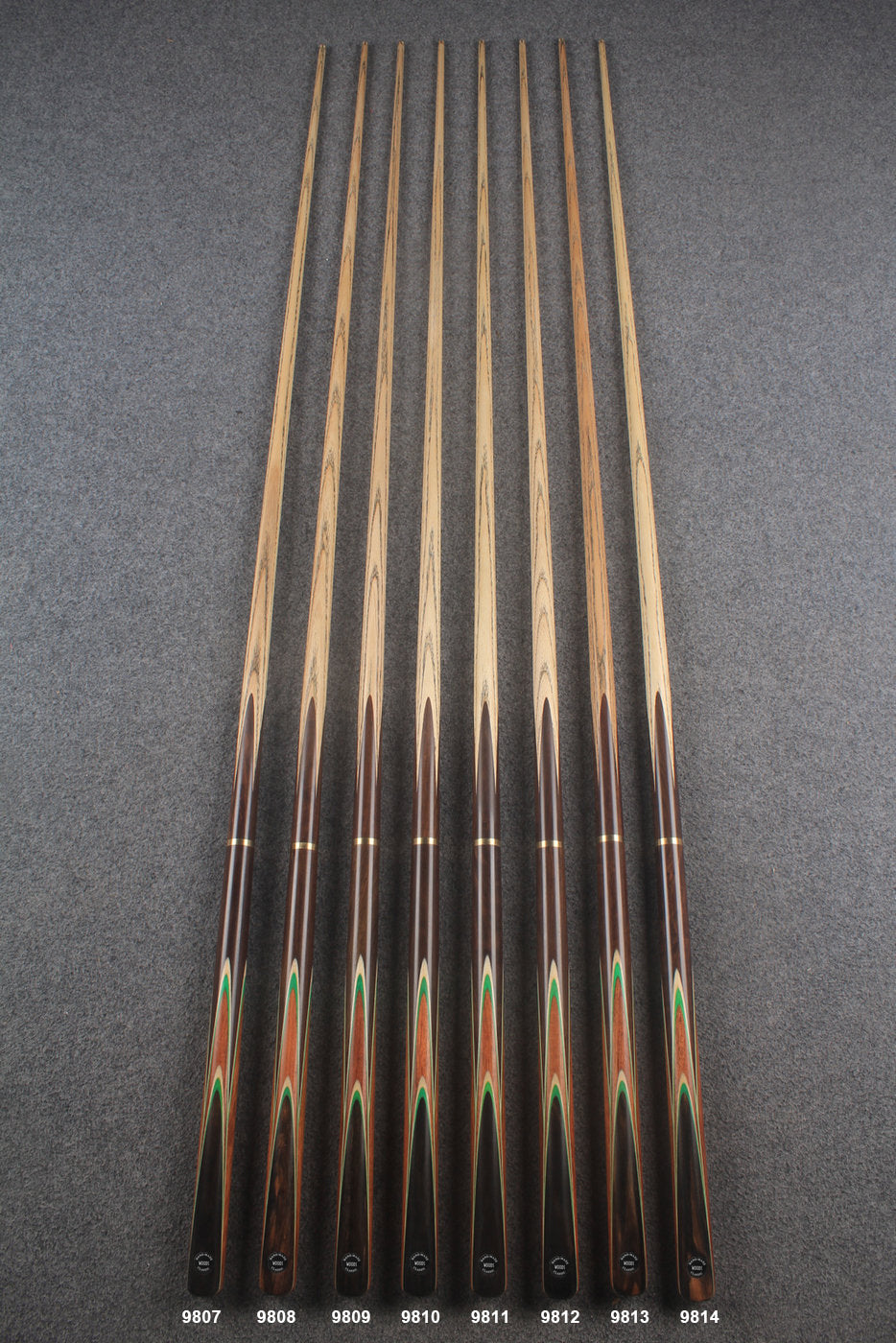 3/4 ash english pool cue  #9807 - #9814