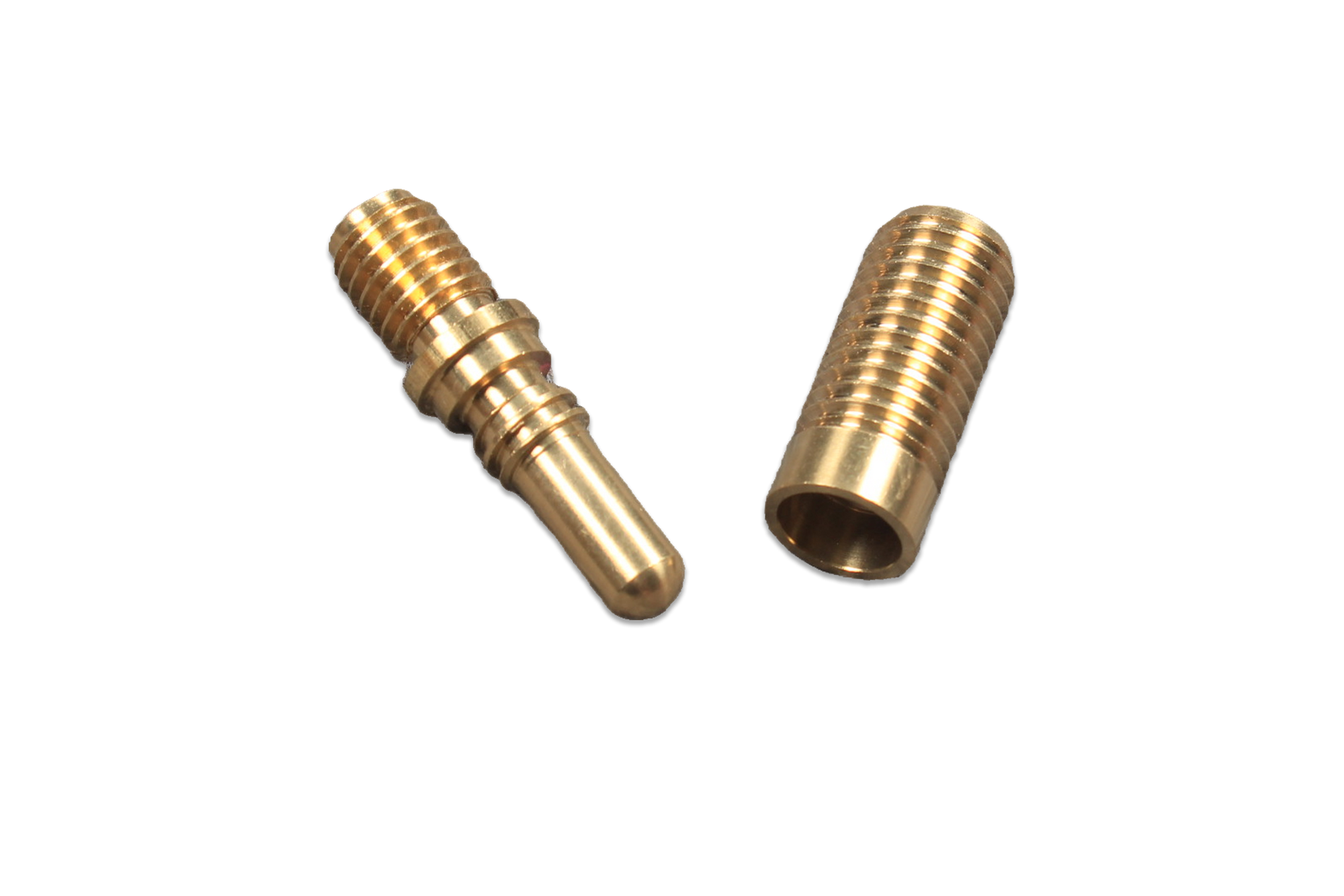 cue butt end joint brass pin and socket for trevor white mini butt or extension