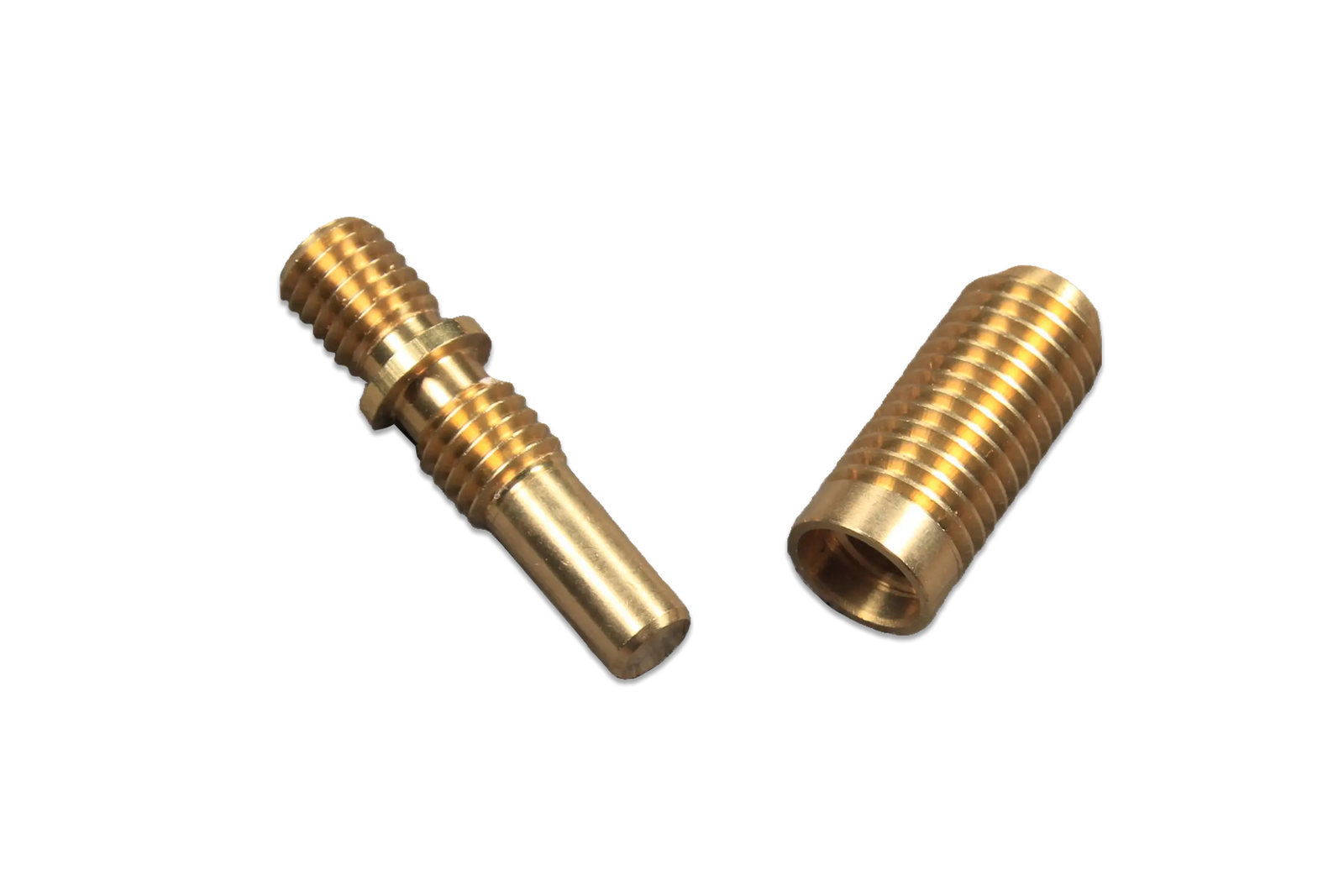 cue butt end joint brass pin and socket for will hunt mini butt or extension WOODS CUES