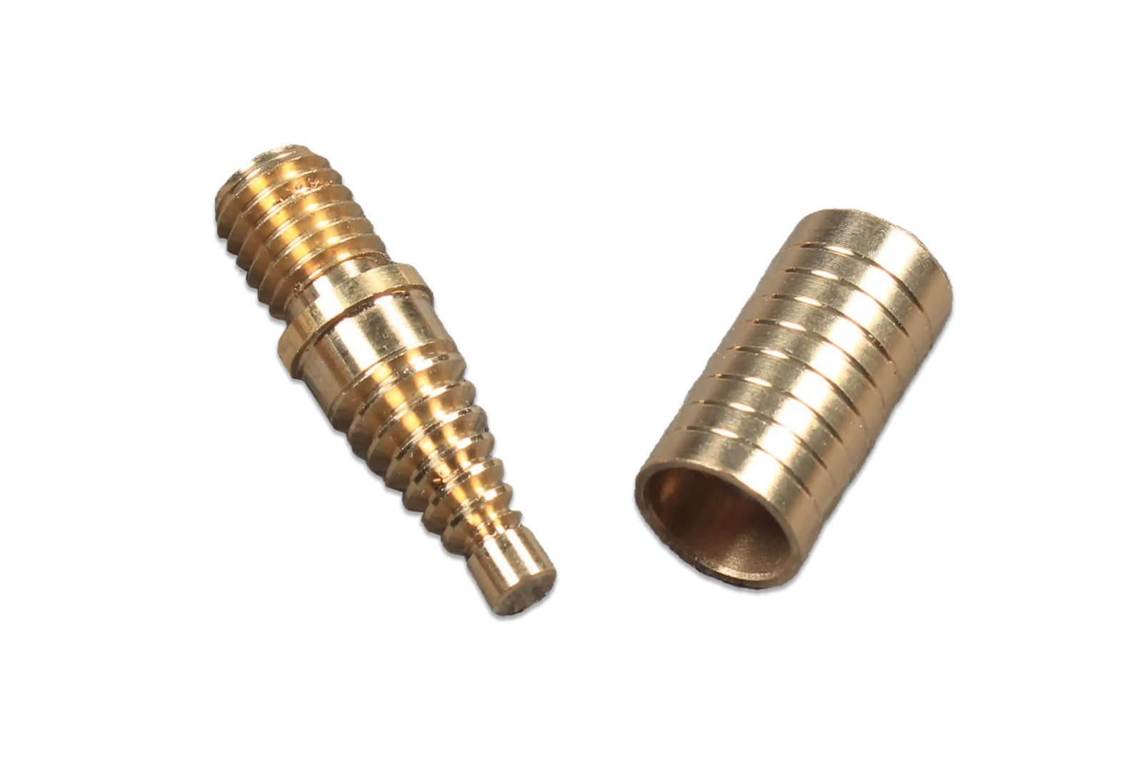 cue butt end large spiralok joint brass pin and socket for robert osborne mini butt or extension WOODS CUES