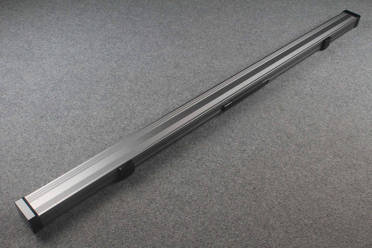 one piece strong aluminium lockable cue case – 2 Slots