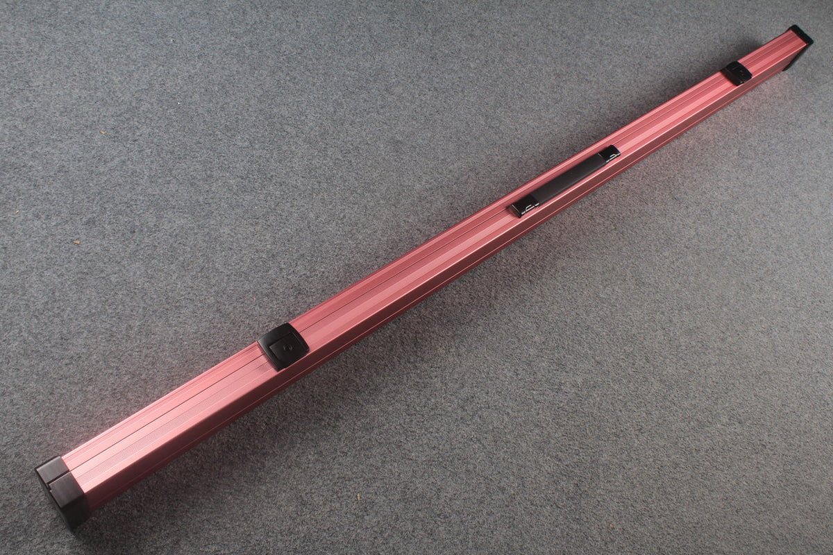 one piece strong aluminium lockable cue case – 2 Slots
