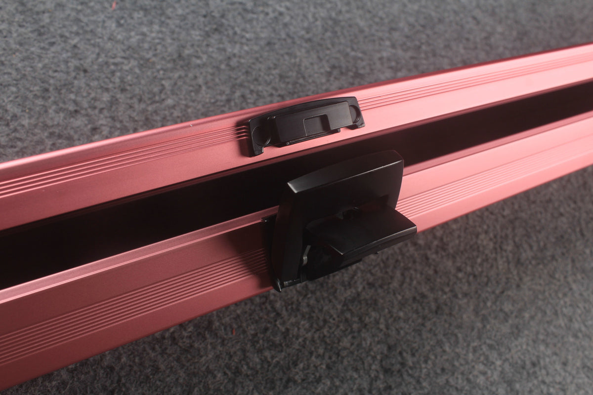 one piece strong aluminium lockable cue case – 2 Slots