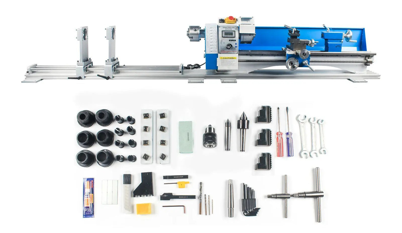 Professional snooker and pool cue tip repair & maintenance lathe double chuck #210-750 WOODS CUES