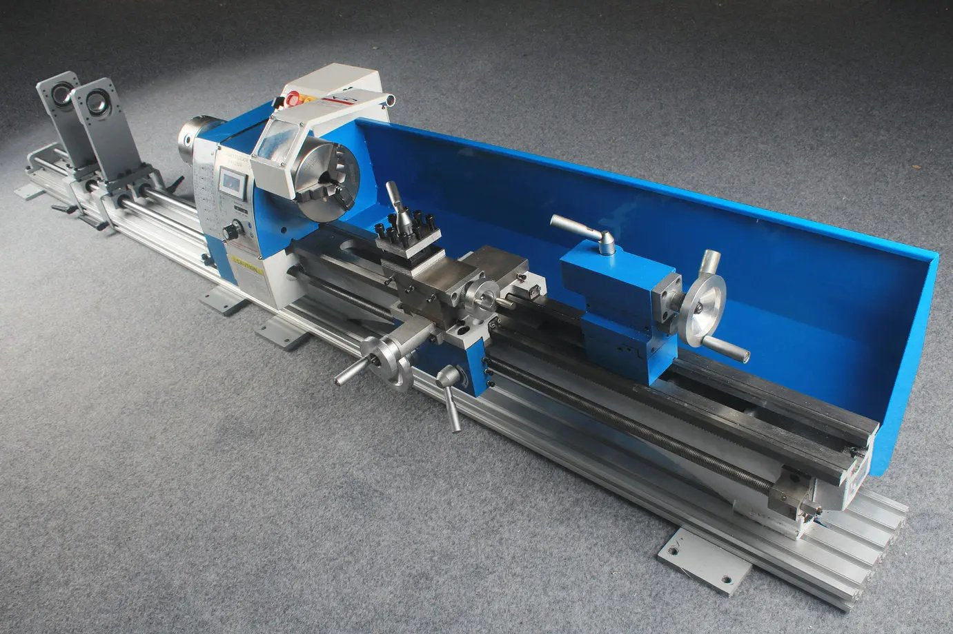 Professional snooker and pool cue tip repair & maintenance lathe double chuck #210-750 WOODS CUES