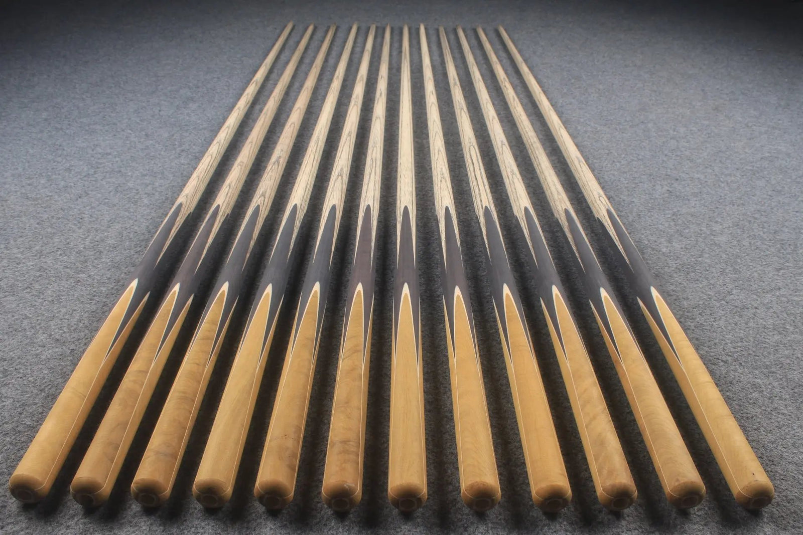 custom-made:  woods 1 piece handmade ASH snooker / pool cue #13-#24 - made to order WOODS CUES