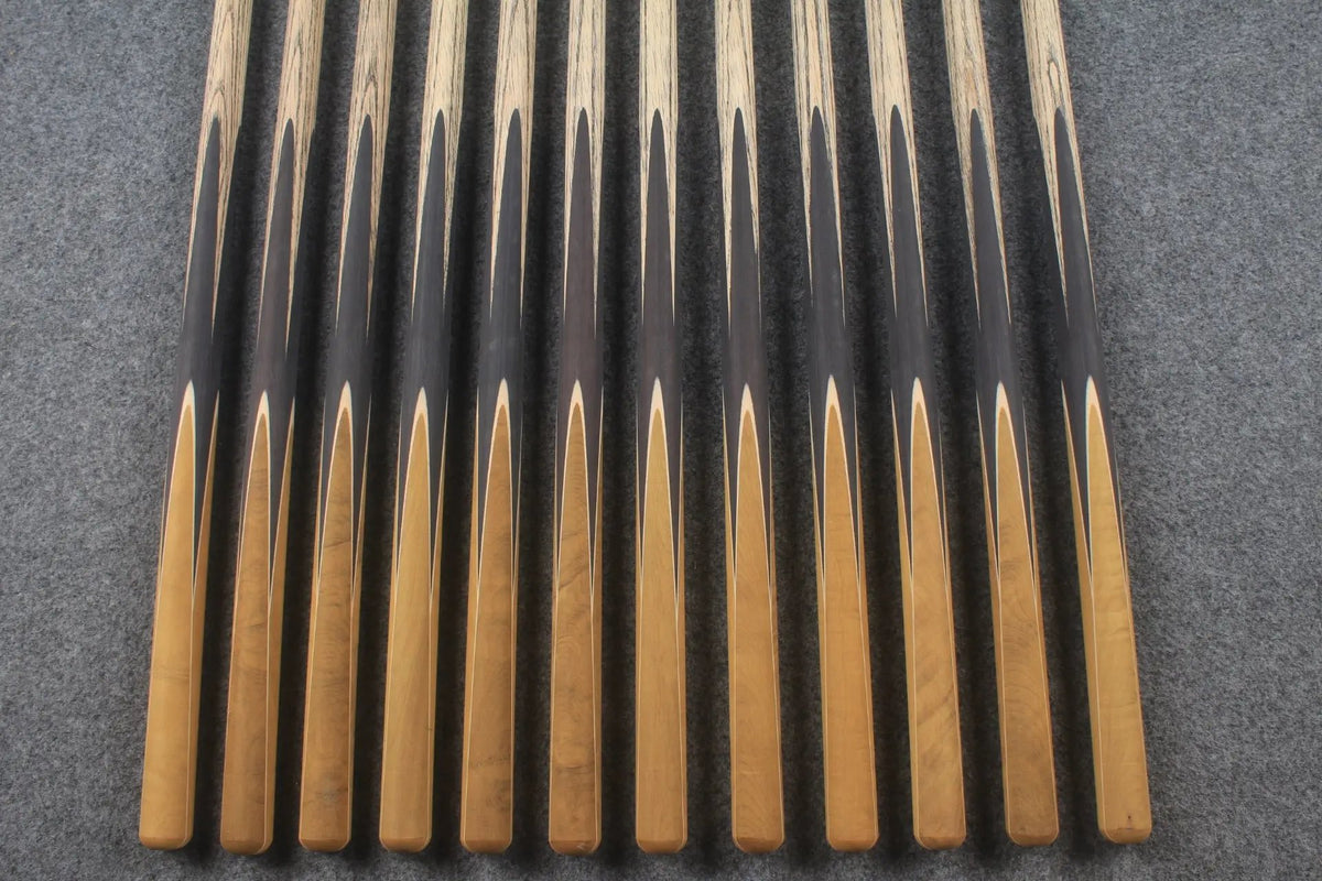 custom-made:  woods 1 piece handmade ASH snooker / pool cue #13-#24 - made to order WOODS CUES