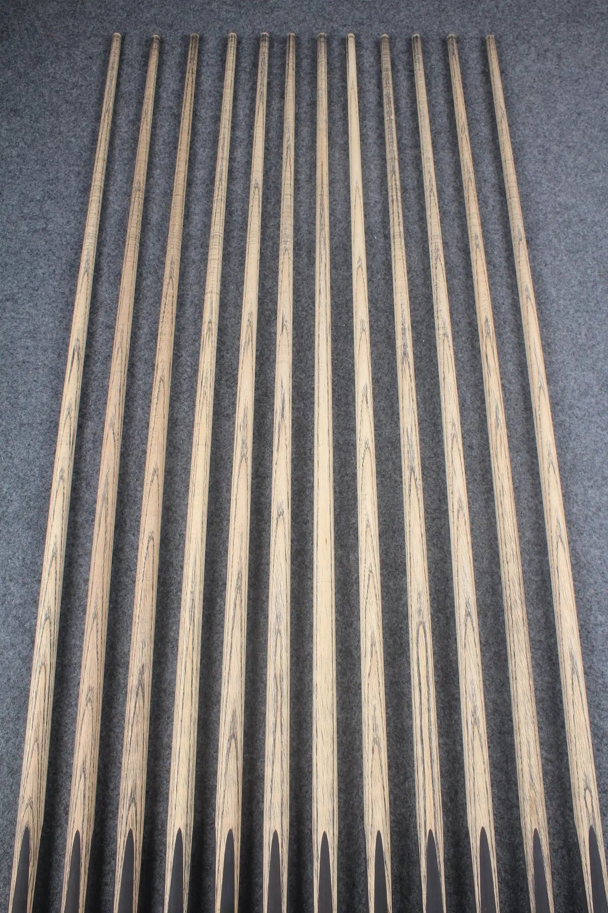 custom-made:  woods 1 piece handmade ASH snooker / pool cue #13-#24 - made to order WOODS CUES