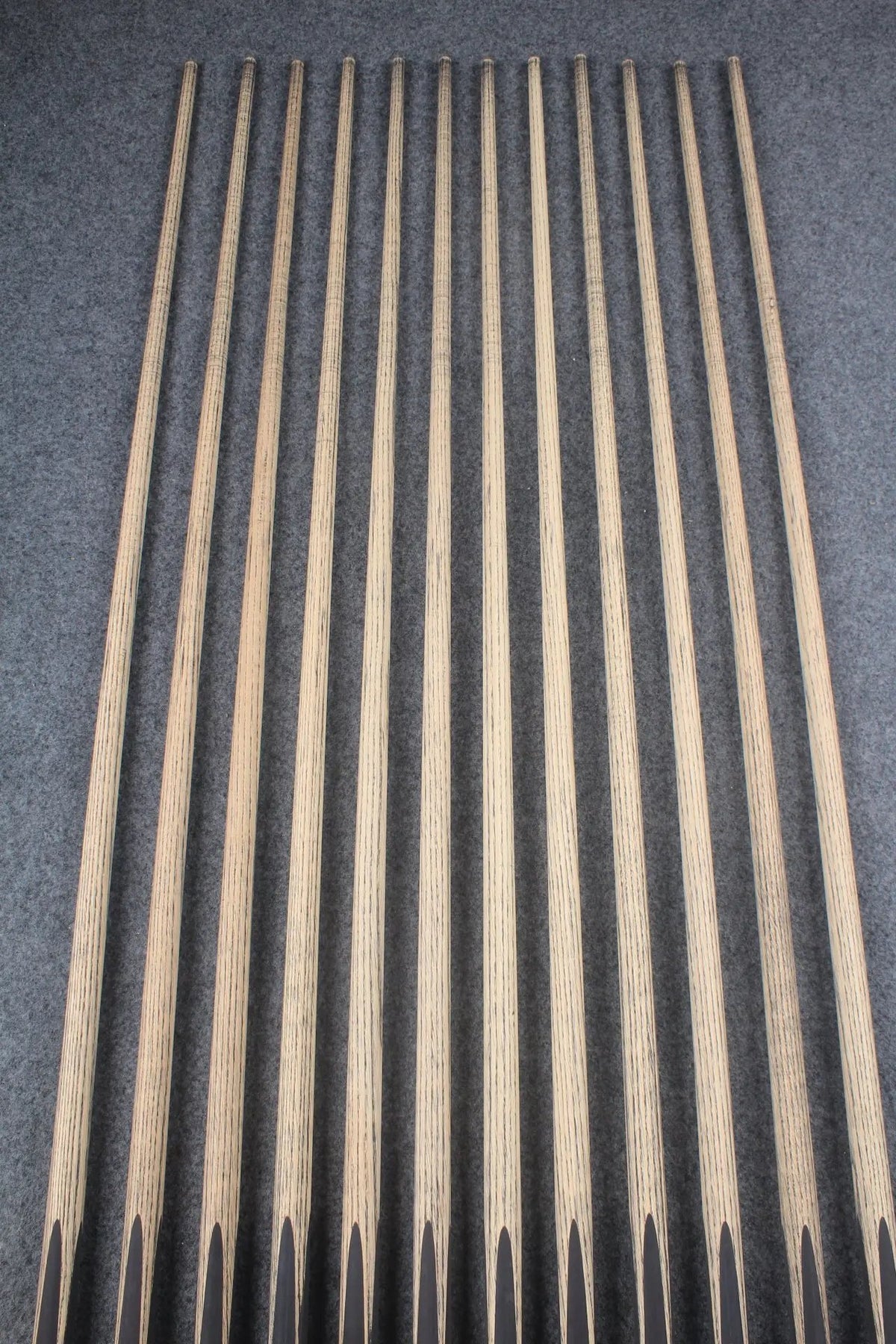 custom-made:  woods 1 piece handmade ASH snooker / pool cue #13-#24 - made to order WOODS CUES