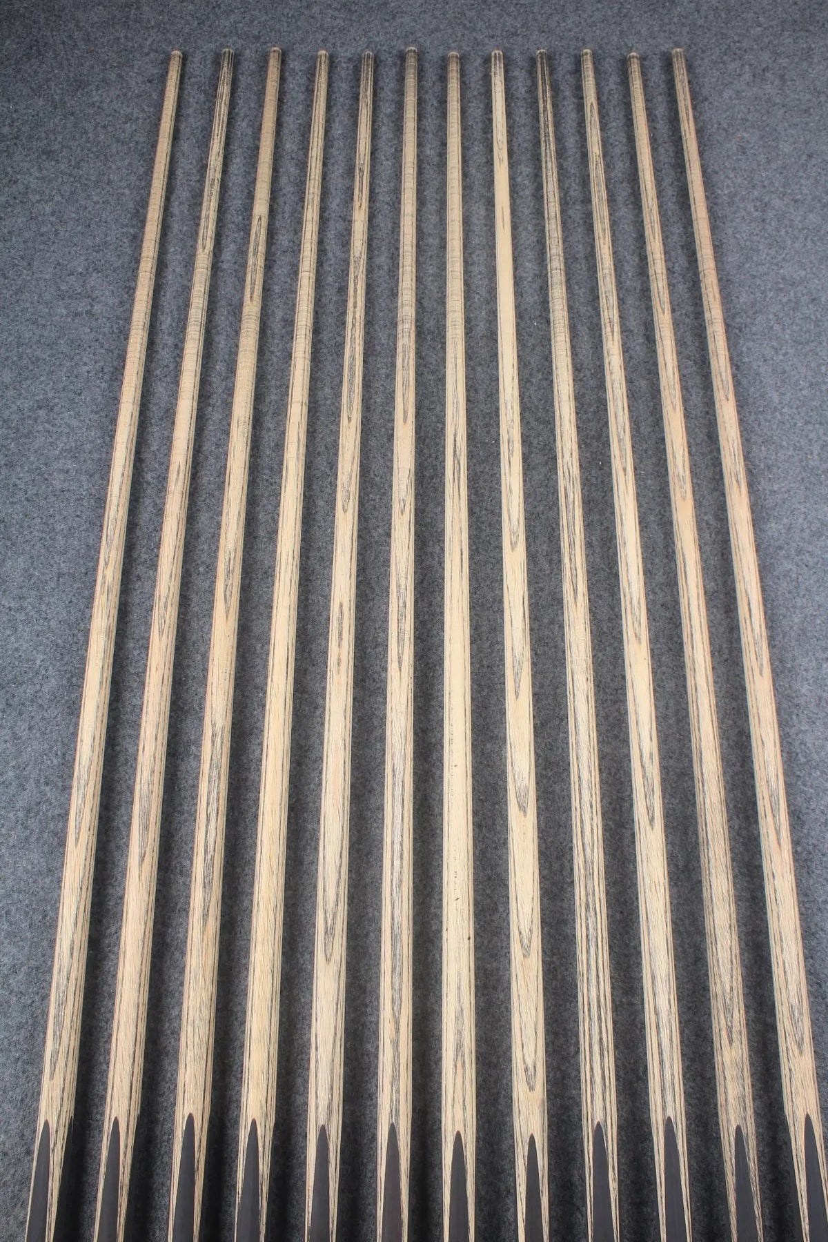 custom-made:  woods 1 piece handmade ASH snooker / pool cue #13-#24 - made to order WOODS CUES