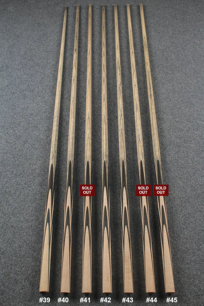 custom-made:  woods 1 piece handmade ASH snooker / pool cue #39-#45 - made to order