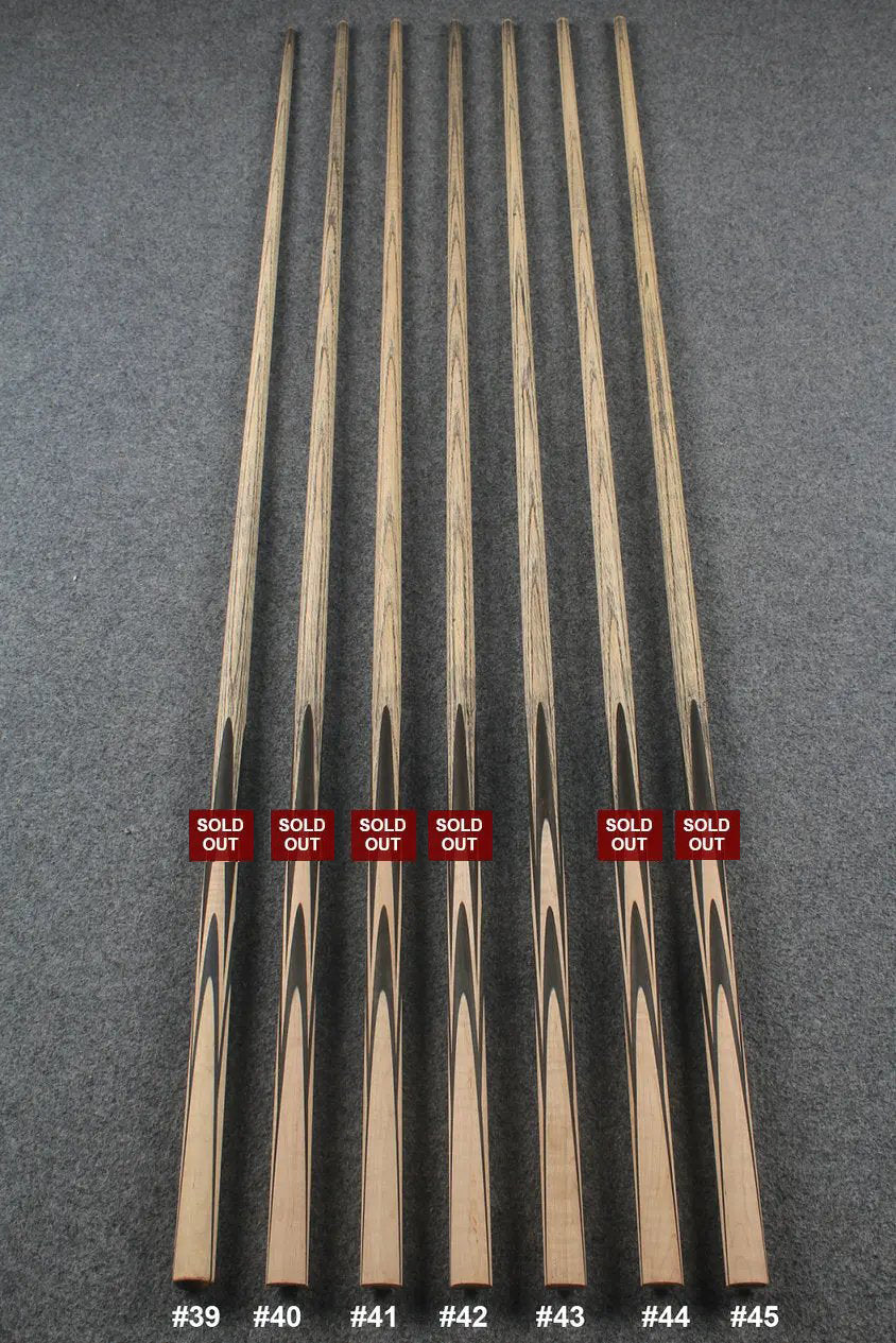 custom-made:  woods 1 piece handmade ASH snooker / pool cue #39-#45 - made to order